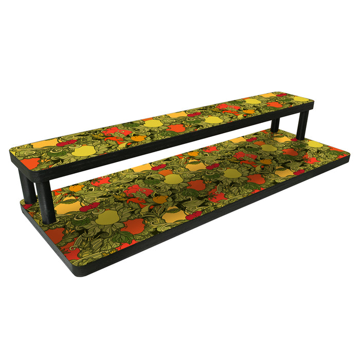 Counter Caddies™ - "Fruits and Vegetables" Themed Artwork - Straight Shelf - 24" Length