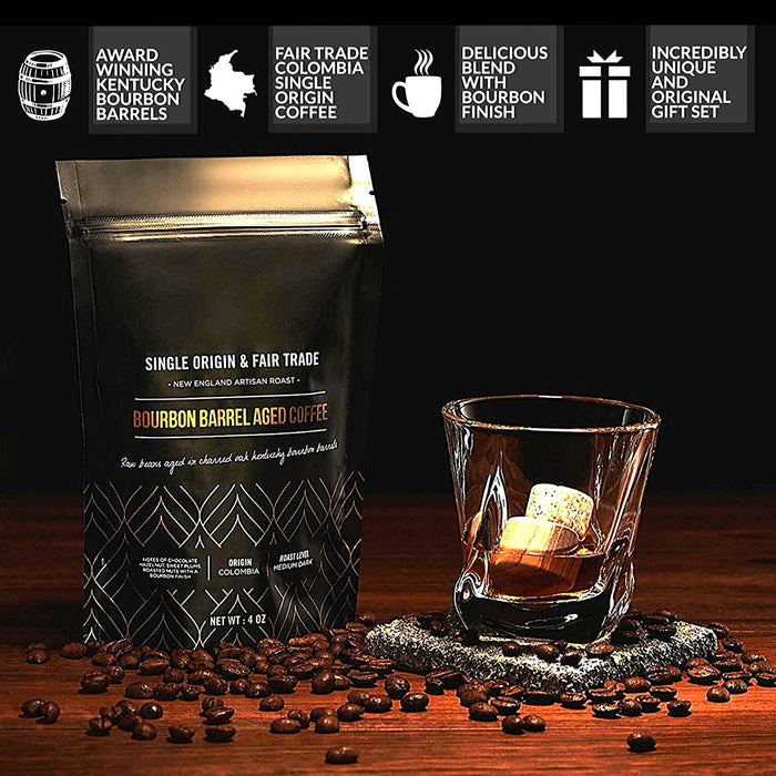 Bourbon Barrel Aged Coffee - Gourmet Gift Set