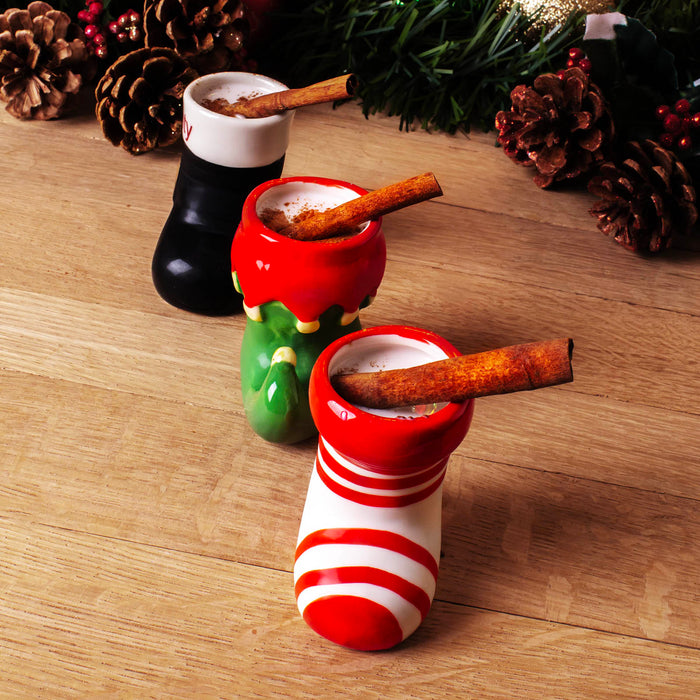 BarConic® Tiki Drinkware - Christmas Stocking Shot Set