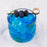 BarConic® Stackable Colored Rocks Glass - Ocean Design - 7.5 ounce