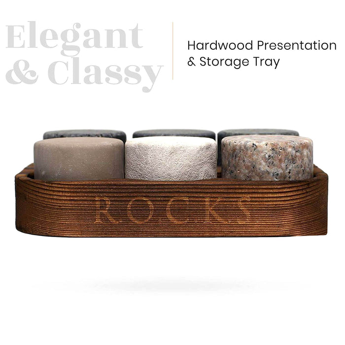 ROCKS Granite Whiskey Stones Gift Set