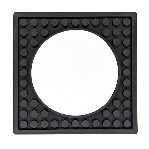 Custom Rubber Coaster Mat with Circle Imprint Area - 3.9" x 3.9"
