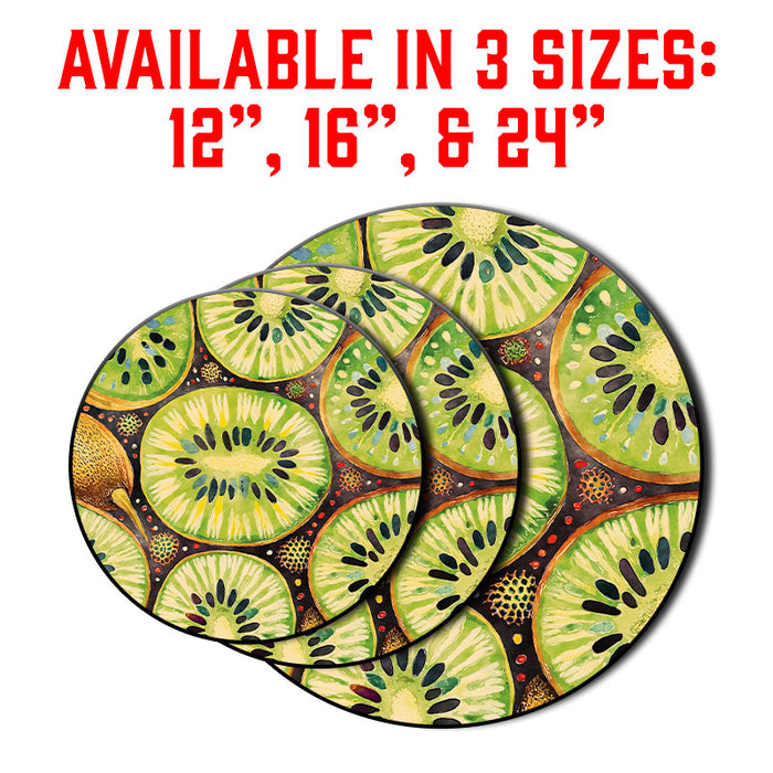 Lazy Susan - Watercolor Fruit - Kiwi - 3 Different Sizes