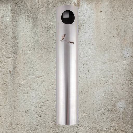 Round Cigarette Bud Receptacle - Wall Mount