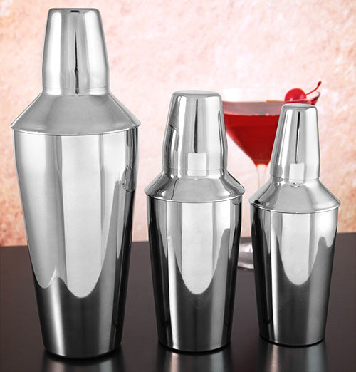 Cocktail Shaker - 3 Piece - Stainless Steel