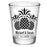 CUSTOMIZABLE - 1.75oz Clear Wedding Shot Glass - Pineapples