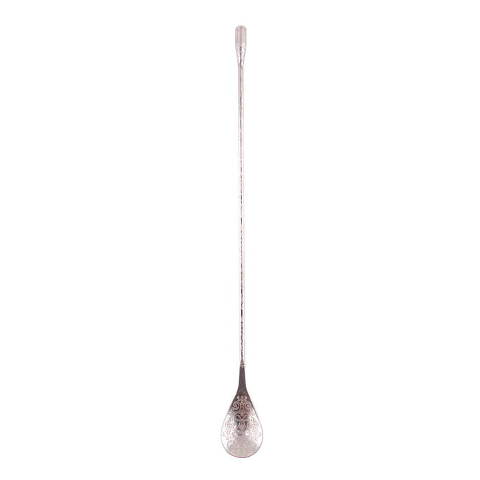 BarConic® Floral Etched Teardrop Bar Spoon ( Color Options )