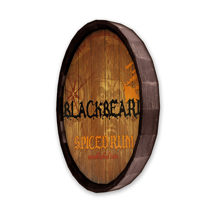 Blackbeard Barrel Top Tavern Sign