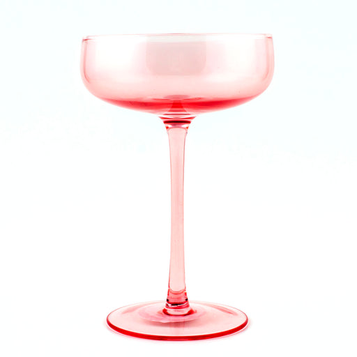 Mid Century Champagne Coupe - Blush - 8 ounce