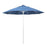 California Umbrella 9' Pole Push Lift SUNBRELLA With White Aluminum Pole - Frost Blue Fabric