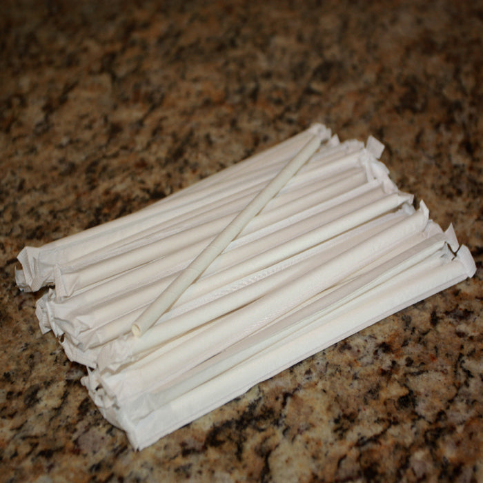 Eco Friendly Wrapped Paper Straws - Pack of 200