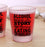 ALCOHOL Printed BarConic® Frosted Shot Glass