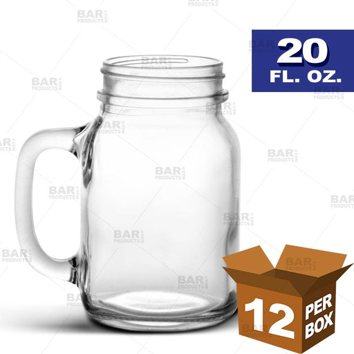 BarConic® Mason Jar with Handle - 20 oz [Box of 12]