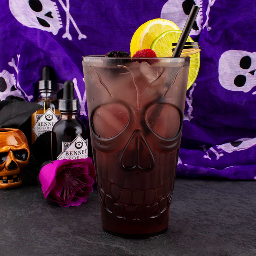 BarConic® Plastic Skull Cup - Smoke - 20 ounce