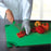 San Jamar Saf-T-Grip X-Pediter Cutting Board, 9 x 12 x 3/8 in, NSF, Green