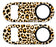 Kolorcoat™ Mini Bottle Opener - Orange Cheetah
