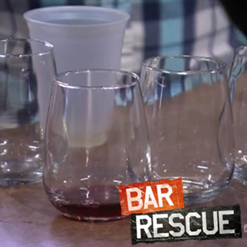 BarConic® 17 ounce Stemless Wine Glass on Bar Rescue