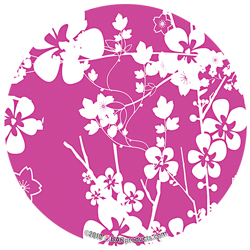 Kolorcoat™ Round Foam Coasters (4 Pack) - Pink Floral