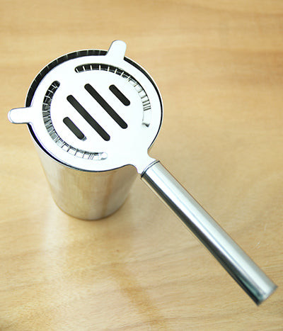 Cocktail Strainer - 2 Prong Pipe Handled - Stainless Steel