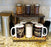 Counter Caddies™ - "BARISTA" Themed Artwork - Straight Shelf - coffee mugs condiments