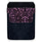 Leather Bottle Opener Pocket Protector w/ Designer Flap - Pink and Black Lace - LARGE