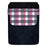 DekoPokit™ Leather Bottle Opener Pocket Protector w/ Designer Flap - Pink and Grey Plaid - LARGE