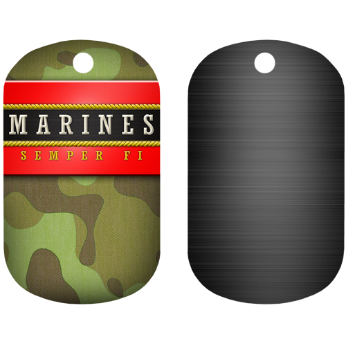 Kolorcoat™ Dog Tag - Marine