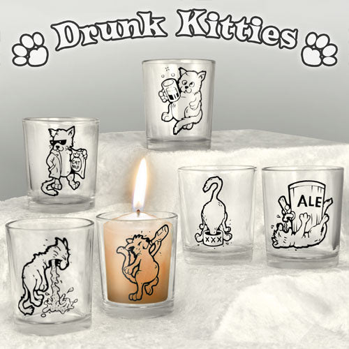 Shot Glass Set - Drunk Kitties