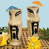 BarConic® Tiki Drinkware - Ceramic Charlie Chan Mug - 16 ounce