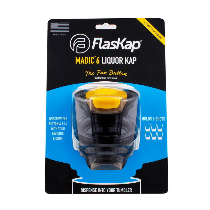 FlasKap Madic Liquor Lid for Large Tumblers - 6 ounce (Color Options)