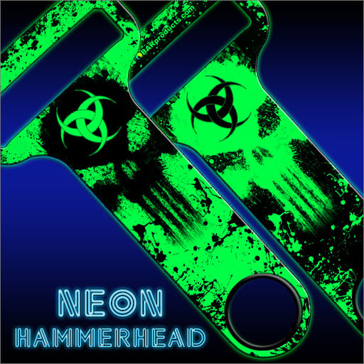 HAMMERHEAD™ Bottle Opener - Biohazard Skull - GREEN