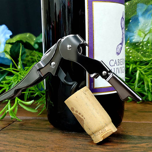 Corkscrew / Wine Opener - Double Lever - Gunmetal Plated