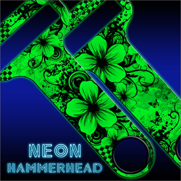 HAMMERHEAD™ NEON Bottle Opener - Cool Floral - GREEN