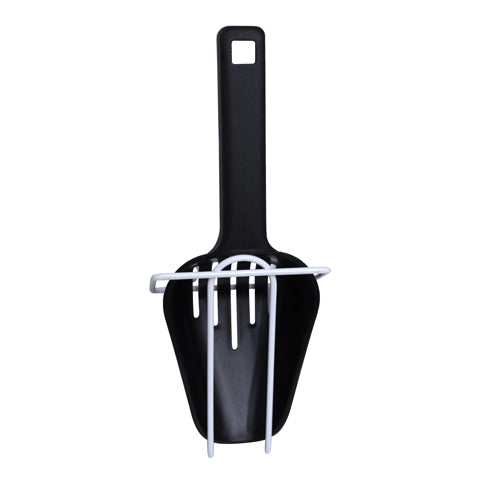 8 oz. Slotted Ice Scoop with Holder