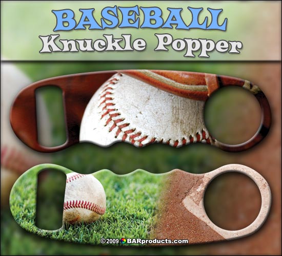 Knuckle Popper Bottle Opener - Baseball