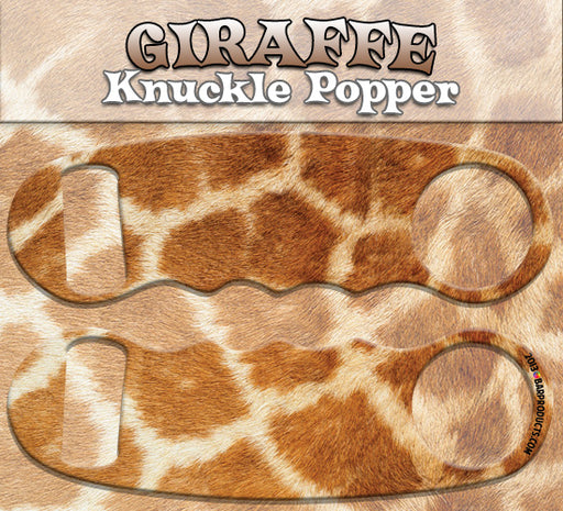 Knuckle Popper Bottle Opener - Giraffe Print