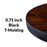 ADD YOUR NAME Lazy Susan - DARK WOOD with Leaves - 3 Different Sizes - Table Top