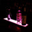 BarConic® LED Liquor Bottle Display Shelf Low Profile Lighting Magenta Red Glow