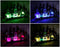 LED Counter Caddies™ - Slate Design Straight Shelf - Liquor/Wine Bottle Display - colors glow light