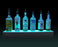 BarConic® LED Liquor Bottle Display Shelf - 1 Step - Diamond Plate Print - Several Lengths