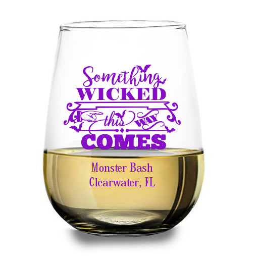 CUSTOMIZABLE - Stemless Wine Glass - 17 ounce - Something Wicked