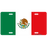 Custom License Plate - Mexico Flag
