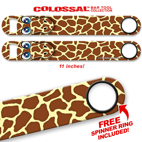 Kolorcoat™ 11" Long COLOSSAL™  Speed Bottle Opener – Longneck Giraffe