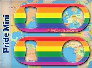 World Flag Kolorcoat™ Mini Bottle Openers