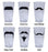 Mustache Pint Glasses - Set of 6