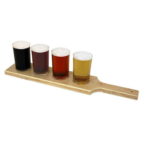 Natural Wood Beer Sampler Paddle