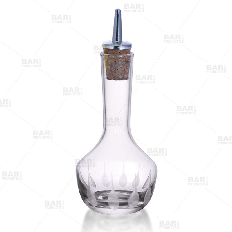 BarConic® Bitters Bottle with Feather Etching