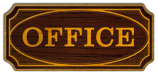Office Wood Plaque Kolorcoat™ Sign