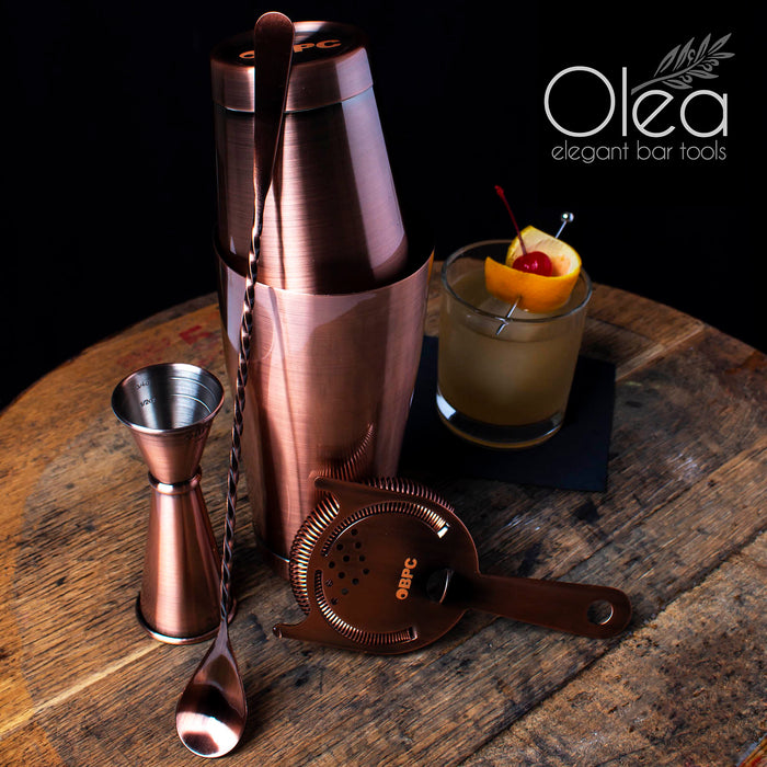 Olea™ Antique Copper Bar Set