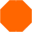 Kolorcoat™ Custom Octagon Metal Bar Sign - Orange